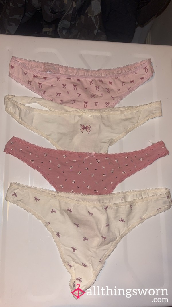 Pink Bow Thongs