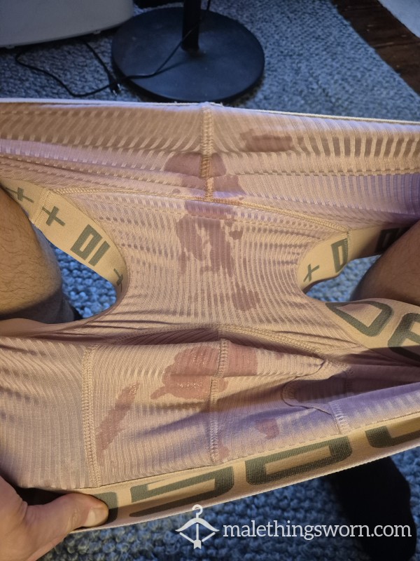 Pink Boxershort C*m Loads Front (me) And Back (2 Others, More Coming)