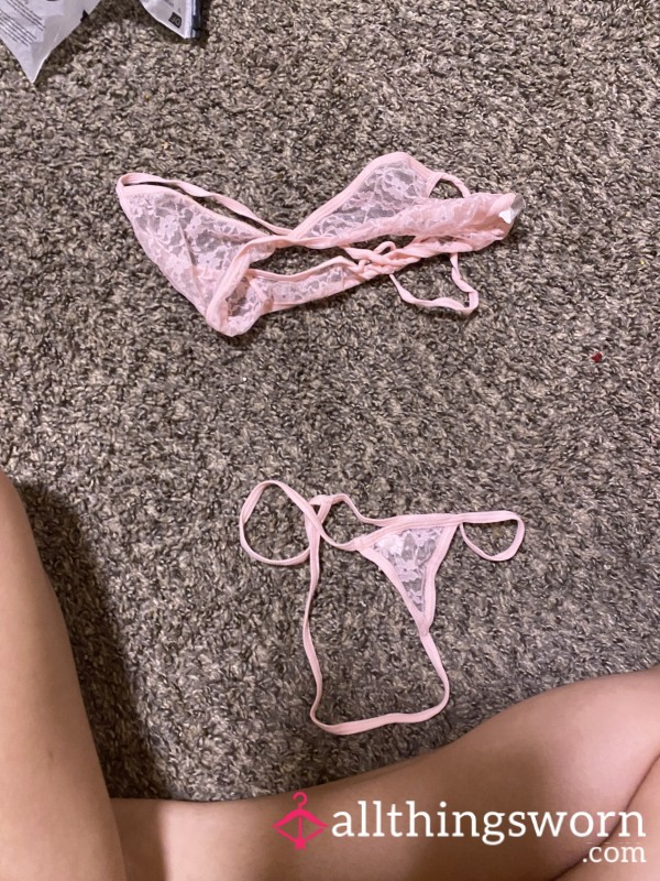 Pink Bra And Panty Set