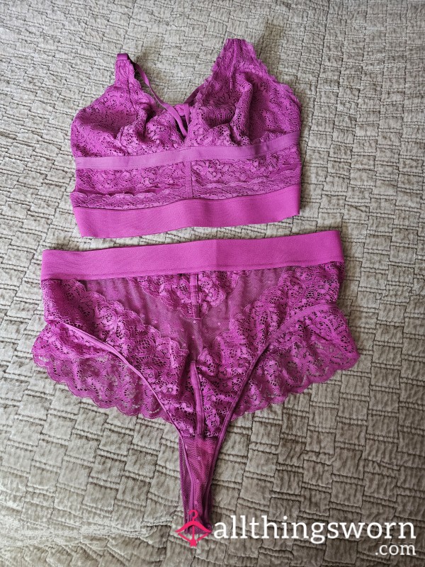 Pink Bra& Panties Set Size 22/24