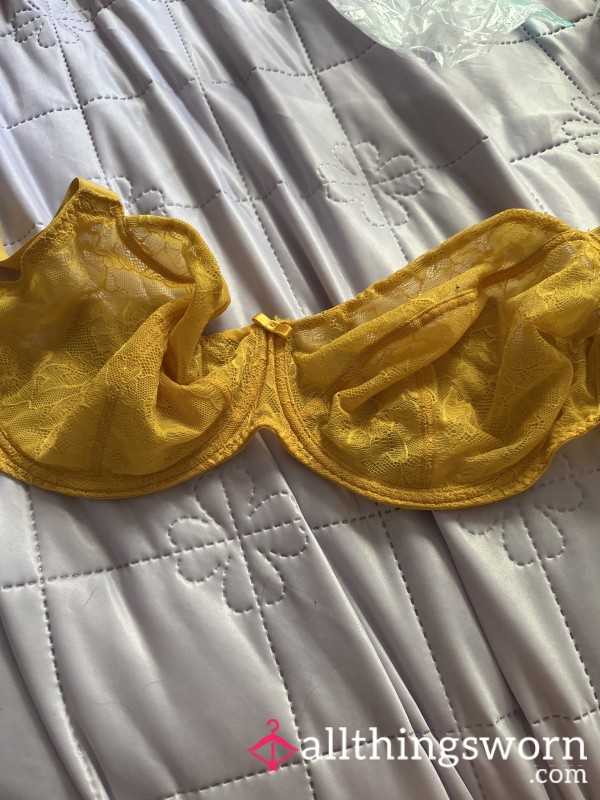 Yellow Bra. HUGE!