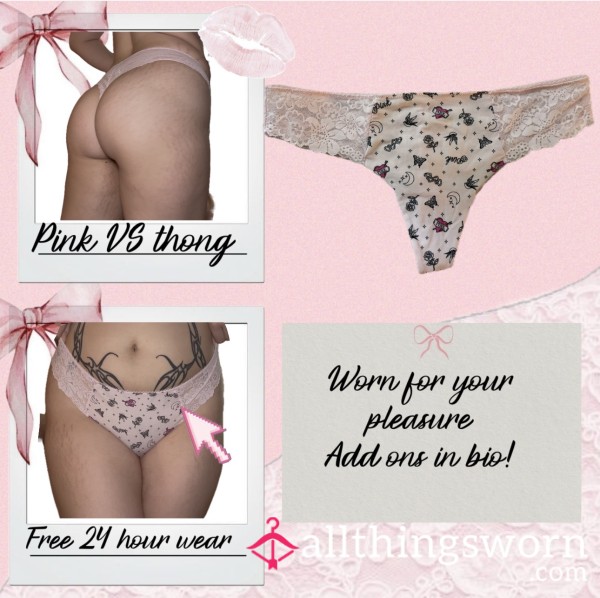 Pink Brand Thong