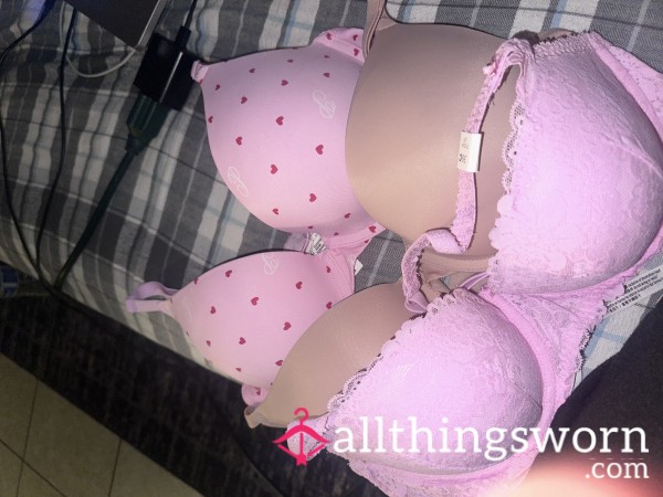 Pink Bras 3 Pc