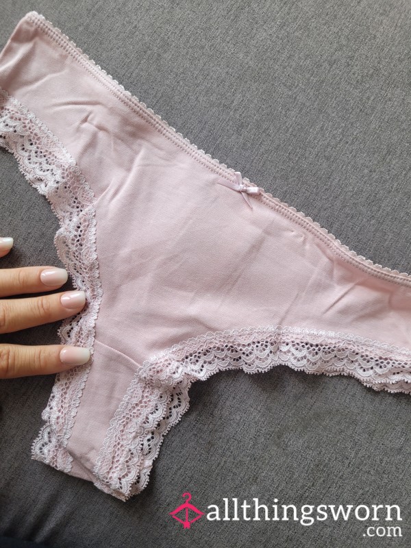 Pink Brazilian With Lace Details🖤