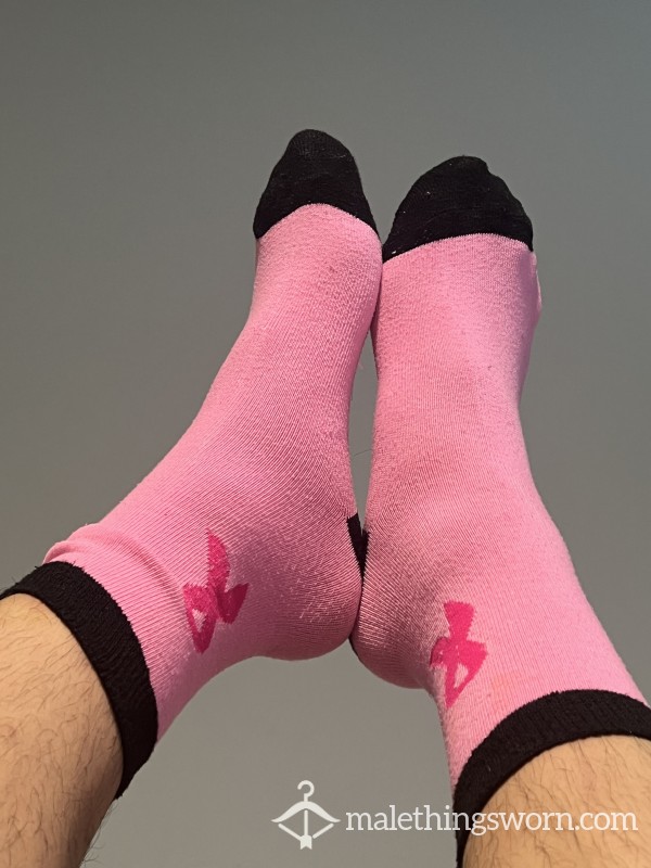 Pink Breast Cancer Socks