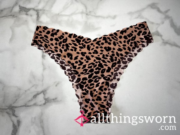 Pink & Brown Seamless Cheeky Panty (XS)