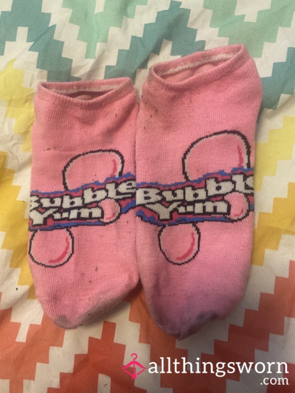 Pink Bubble Yum Dirty Socks