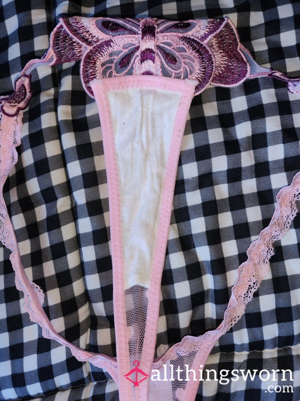 Pink Bu*terfly Thong 🦋