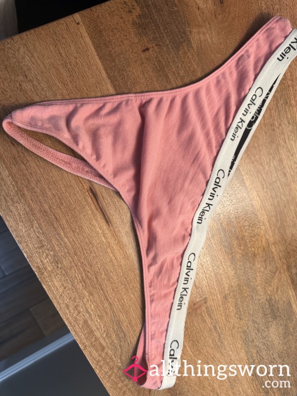 Pink Calvin Klein Thong