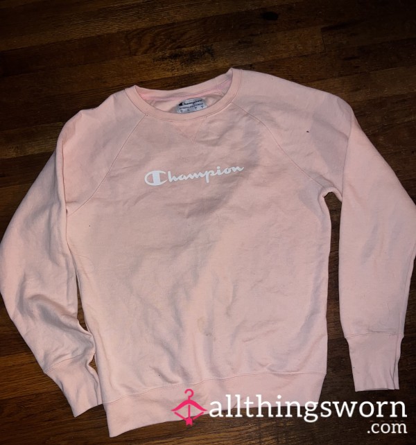 💕Pink Champion Crewneck Sweatshirt Size Medium 💕