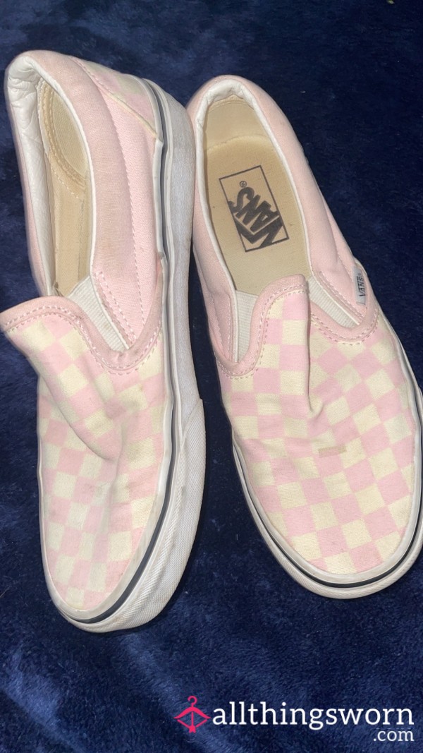 Pink Checkered, Dirty Vans