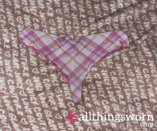 $20 Pink Cheeky Panty|Full Lace Back|48hr Wear