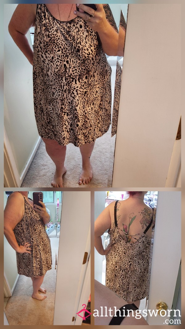 Pink Cheetah Print Naughty Nightie