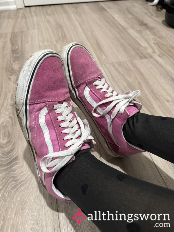 Pink Cherry Covered Sneakers!