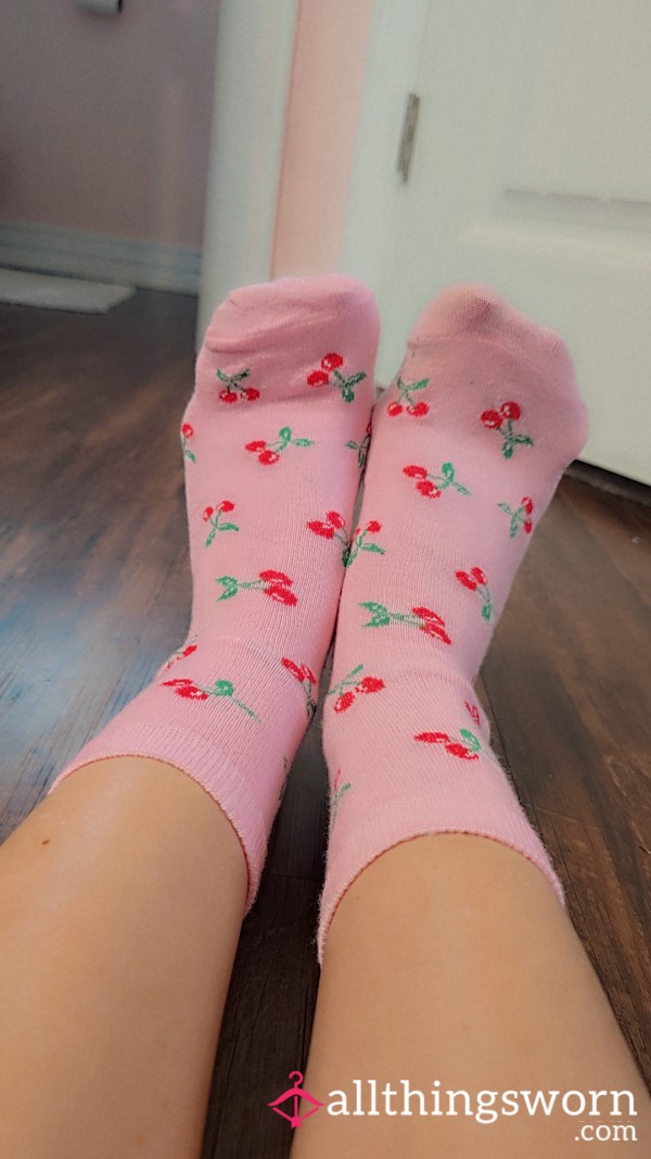 Pink Cherry Socks