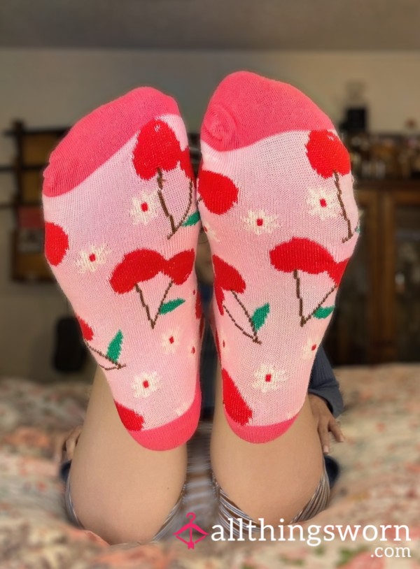 Pink Cherry Socks