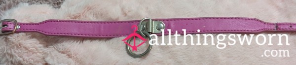 Pink Collar With D Ring