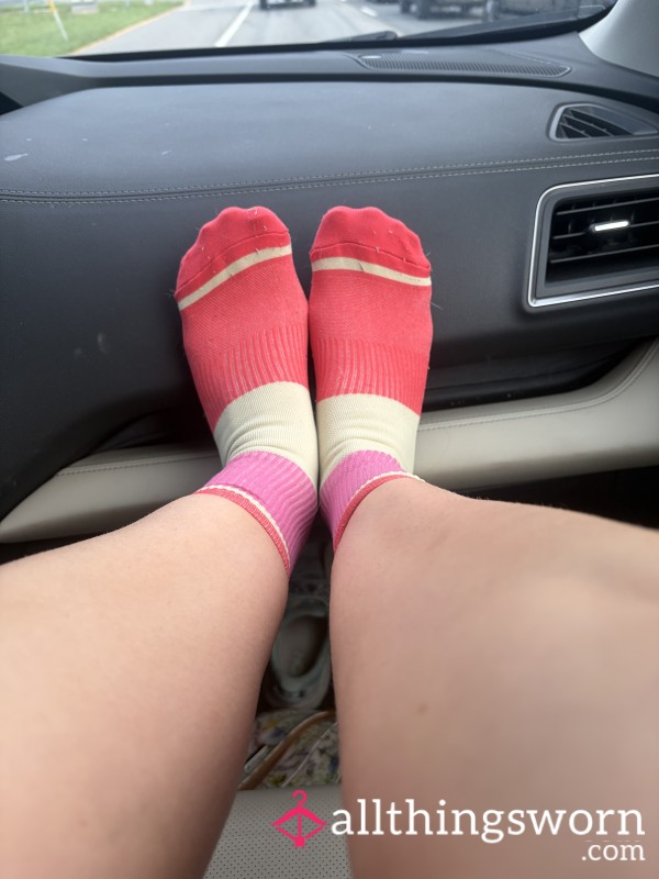 Pink Compression Socks