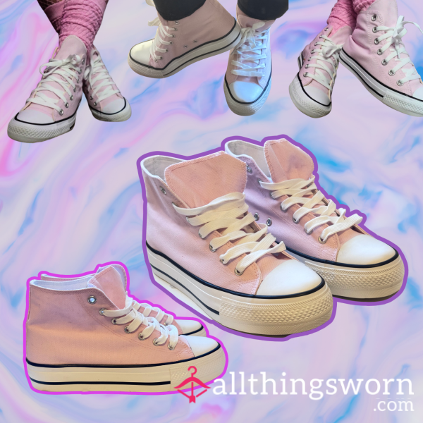 Pink Converse Sneakers🩷