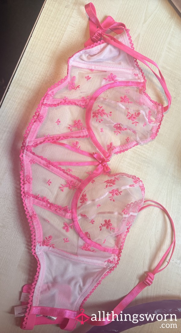 Pink Corset Bra