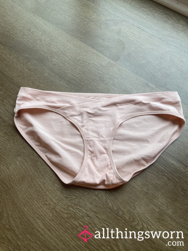 Pink Cotton Cross Panties