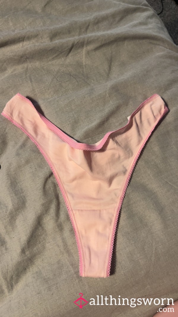 Pink Cotton Thongs Filled With My Pu**y Scents🩷