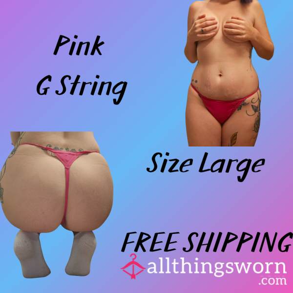 Pink Cotttom G String 48 Hour Wear
