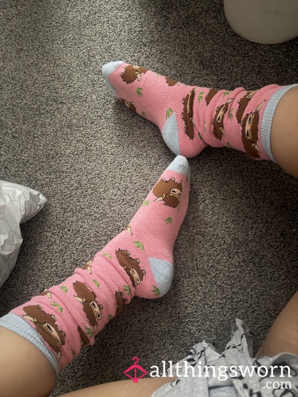 Pink Cow Socks