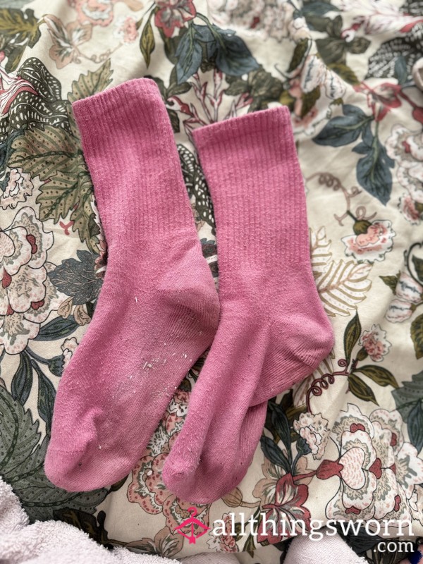 Pink Crew Socks 3 Day Wear 🙌🏻