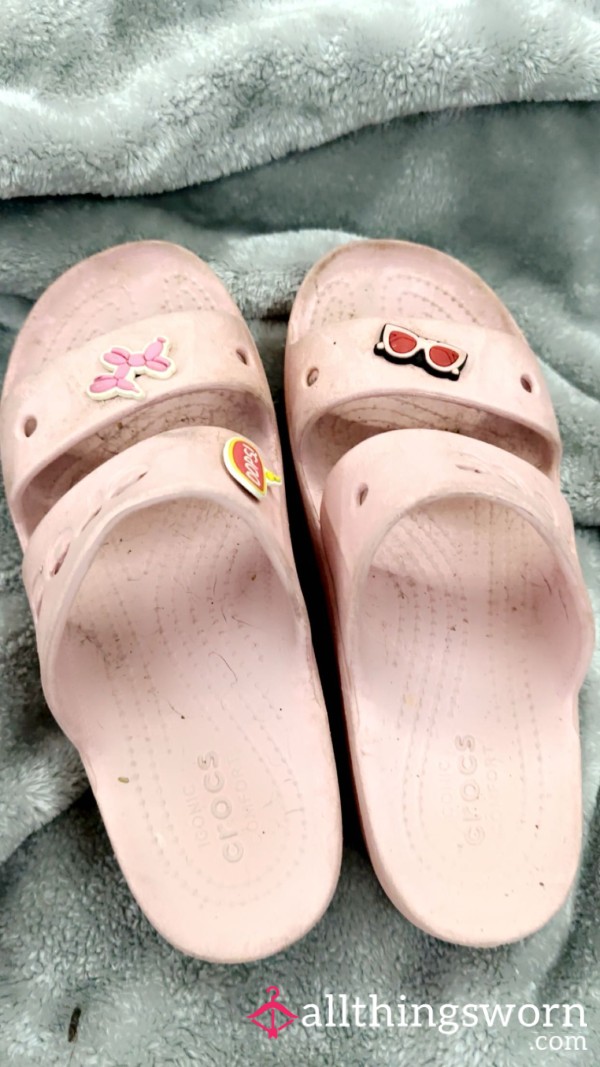 Pink Croc Sandals 💕