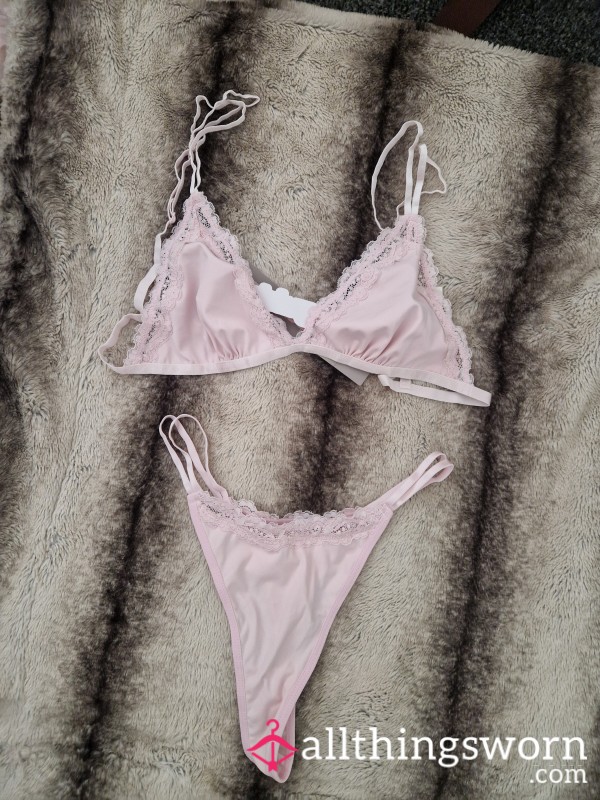Pink Cute Lingerie Set