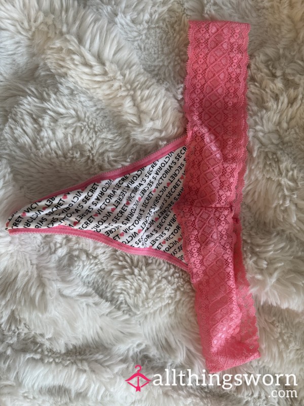 Pink Cutesy Victoria’s Secret Thong