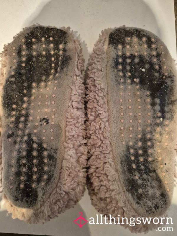 Pink Dirty Gripper Slippers
