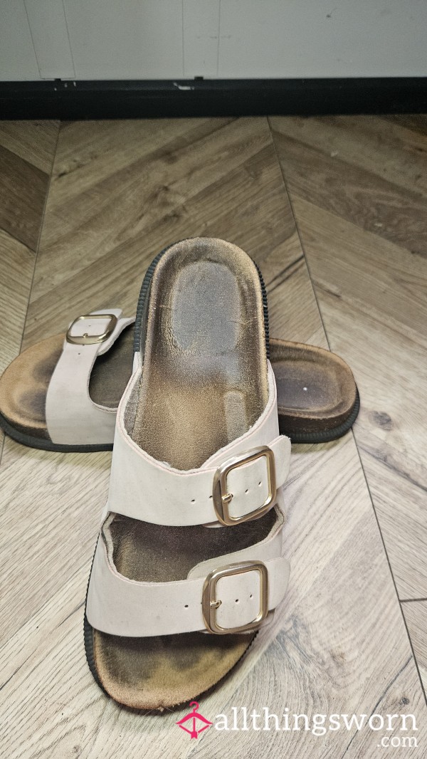 Pink Dirty Stinky Sandals