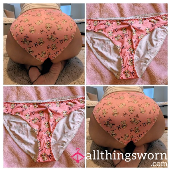 Pink Dog & Bow Full Panties