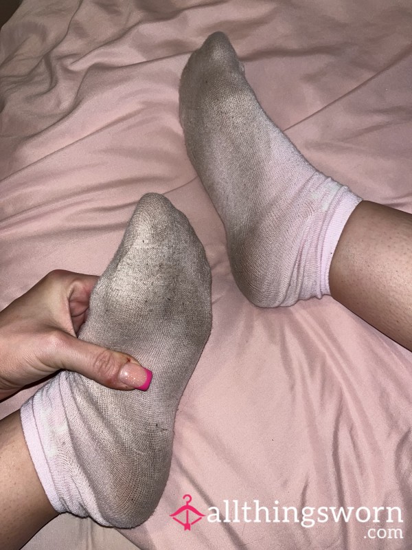 Pink Filthy Stinky Ankle Socks🩷 2 Day Worn