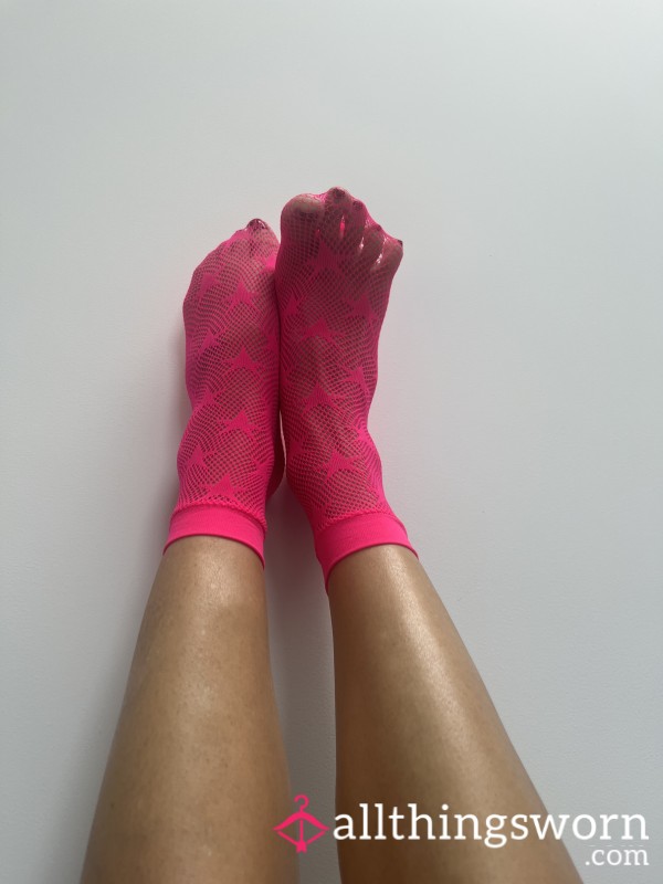 Pink Fishnet Socks