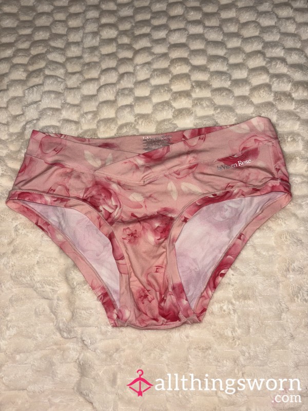 Pink Flor*l Bikini Panties