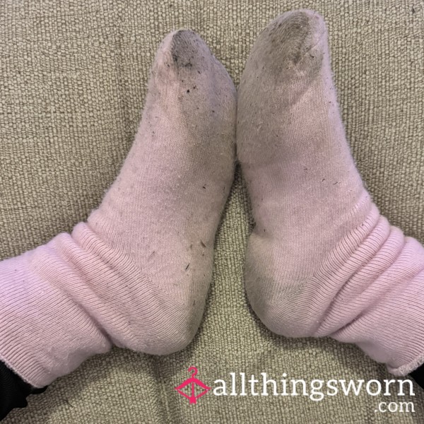 Pink Fluffy Dirty Stinky Socks
