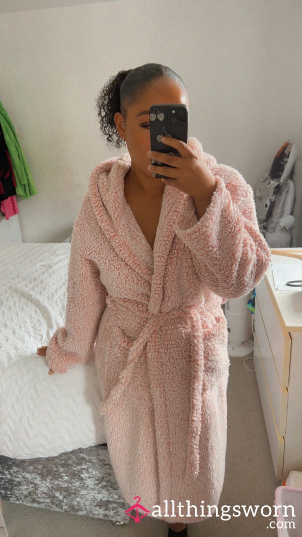 Pink Fluffy Dressing Gown