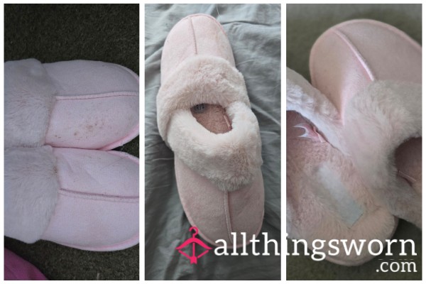 Pink Fluffy Slippers
