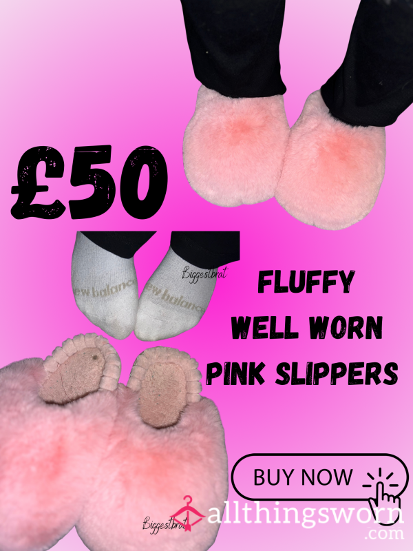 🩷🔮PINK FLUFFY SLIPPERS 🔮🩷