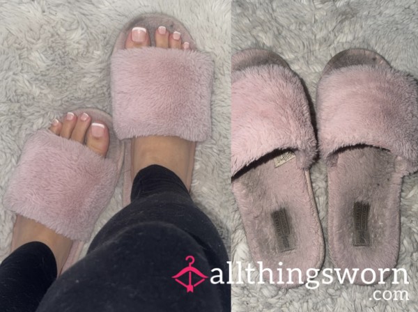 Pink Fluffy Slippers