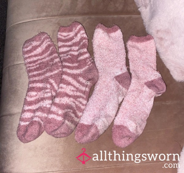 Pink Fluffy Socks