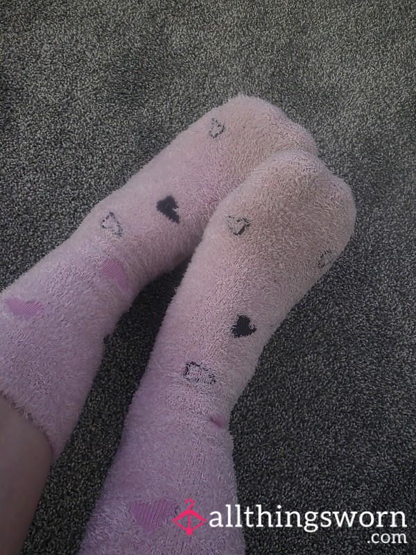 Pink Fluffy Socks
