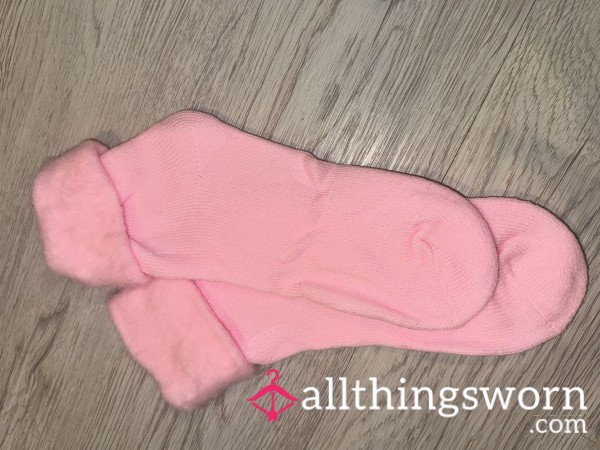 Pink Fluffy Socks