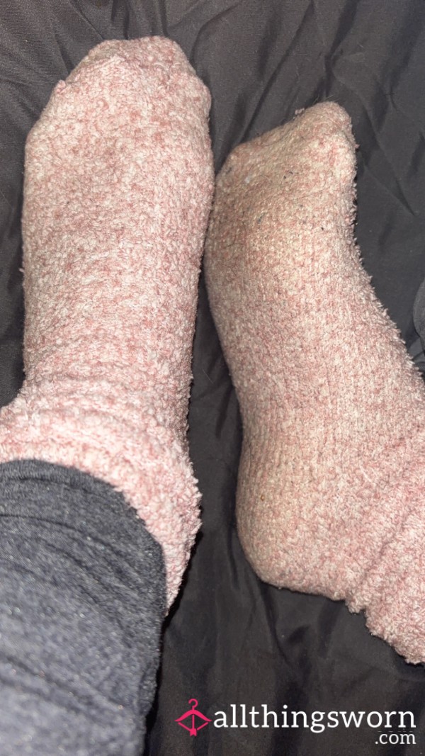 Pink Fluffy Socks