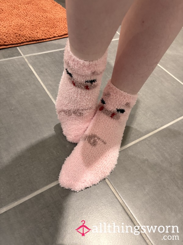 Pink Fluffy Socks
