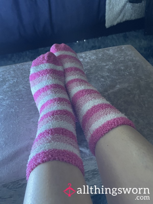 Pink Fluffy Socks