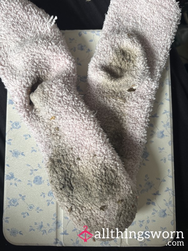 Pink Fluffy Socks